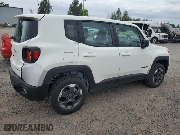 2022 Jeep Renegade Sport with VIN ZACNJDA1XNPN52105, listed as a Copart auction lot 61099065 with 1,184 mi miles and Clean title. Bid and sale history available at DreamBid. Image 3.