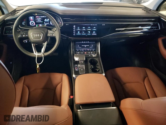 2023 Audi Q7 Premium with VIN WA1AXBF74PD007479, listed as a Copart auction lot 63156033 with 1,042 mi miles and . Bid and sale history available at DreamBid. Image 8.