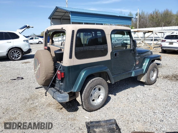 2001 Jeep Wrangler Sahara with VIN 1J4FA59S51P300953, listed as a Copart auction lot 51452505 with 157,642 mi miles and Clean Title. Bid and sale history available at carsss.com. Image 3.
