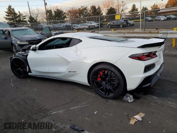 2024 Chevrolet Corvette 1LZ with VIN 1G1YD2D37R5601793, listed as a Copart auction lot 85160634 with Not Provided miles and Non Repairable. Bid and sale history available at DreamBid. Image 2.