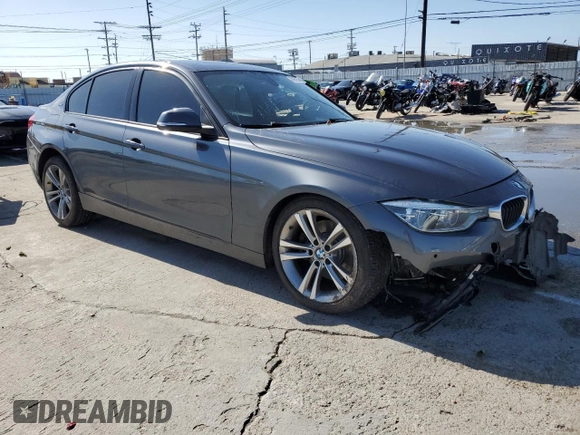 2016 BMW 3 Series 330e iPerformance with VIN WBA8E1C54GK479682, listed as a Copart auction lot 45967824 with 92,025 mi miles. Bid and sale history available at carsss.com. Image 4.