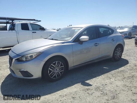 2015 Mazda 3 i Sport with VIN JM1BM1K70F1244649, listed as a Copart auction lot 55648035 with 106,085 mi miles and Salvage Title. Bid and sale history available at DreamBid. Image 1.