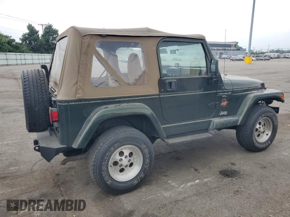 1998 Jeep Wrangler Sahara with VIN 1J4FY49S2WP707318, listed as a Copart auction lot 59508635 with 144,948 mi miles and Clean title. Bid and sale history available at DreamBid. Image 3.