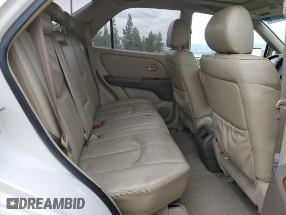 2002 Lexus RX 300 z VIN JTJGF10U220135051, wystawiony jako Copart lot #72284014 z przebiegiem 266 569 mil mil oraz Szkoda całkowita • Salvage title. Historia ofert i sprzedaży dostępna na DreamBid. Obrazek 10.