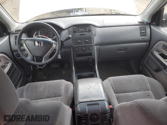 2005 Honda Pilot LX z VIN 2HKYF18195H511883, wystawiony jako Copart lot #53754595 z przebiegiem 269 419 mil mil oraz Szkoda całkowita • Salvage title. Historia ofert i sprzedaży dostępna na DreamBid. Obrazek 8.