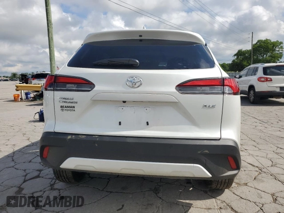 2024 Toyota Corolla Cross XLE with VIN 7MUDAAAGXRV116208, listed as a Copart auction lot 54705515 with 8,557 mi miles and Salvage title. Bid and sale history available at DreamBid. Image 6.