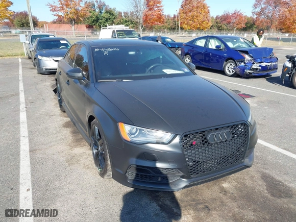 2015 Audi A3 2.0T Premium with VIN WAUBFGFF8F1127543, listed as a IAAI auction lot 40676171 with 60,354 mi miles. Bid and sale history available at carsss.com. Image 1.