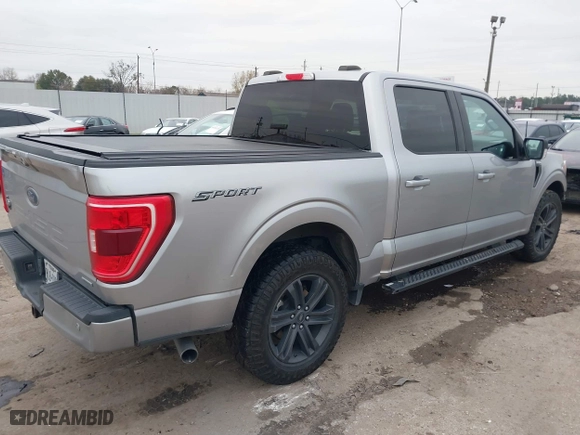 2021 Ford F-150 XL with VIN 1FTEW1C85MFB53536, listed as a IAAI auction lot 41343773 with 101,407 mi miles. Bid and sale history available at carsss.com. Image 4.
