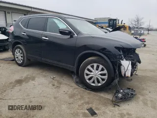 2014 Nissan Rogue S with VIN 5N1AT2MV6EC809873, listed as a Copart auction lot 43744395 with 37,850 mi miles and Salvage Title. Bid and sale history available at carsss.com. Image 4.