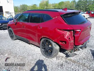 2019 Chevrolet Blazer RS z VIN 3GNKBJRS7KS693603, wystawiony jako IAAI lot #42342389 z przebiegiem 54 641 mil mil oraz . Historia ofert i sprzedaży dostępna na DreamBid. Obrazek 3.