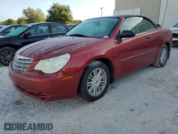 2008 Chrysler Sebring LX with VIN 1C3LC45K18N231952, listed as a Copart auction lot 78195234 with 0 mi miles and Salvage Title. Bid and sale history available at carsss.com. Image 1.