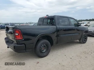 2025 Ram 1500 Big Horn with VIN 1C6SRFFP4SN560753, listed as a Copart auction lot 53446165 with 3,672 mi miles and Salvage Title. Bid and sale history available at carsss.com. Image 3.