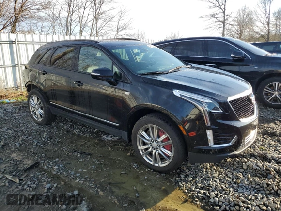 2023 Cadillac XT5 AWD Sport with VIN 1GYKNGRS6PZ131182, listed as a Copart auction lot 49907105 with 38,734 mi miles and Salvage title. Bid and sale history available at DreamBid. Image 4.