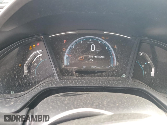 2019 Honda Civic LX with VIN 19XFC2F6XKE010537, listed as a Copart auction lot 51139255 with 117,859 mi miles and Salvage Title. Bid and sale history available at DreamBid. Image 9.