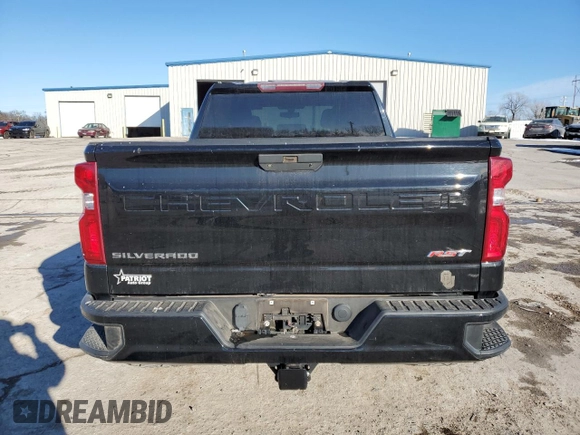 2019 Chevrolet Silverado 1500 RST with VIN 1GCRWDED0KZ231326, listed as a Copart auction lot 45497815 with 97,960 mi miles and Salvage Title. Bid and sale history available at carsss.com. Image 6.