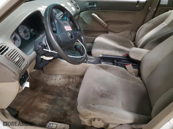 2002 Honda Civic EX with VIN 2HGES26842H507931, listed as a Copart auction lot 44452885 with 235,425 mi miles and Salvage Title. Bid and sale history available at carsss.com. Image 7.
