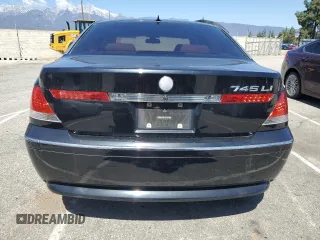 2002 BMW 7 Series 745Li with VIN WBAGN63472DR00064, listed as a Copart auction lot 49536175 with 97,737 mi miles and Clean Title. Bid and sale history available at carsss.com. Image 6.
