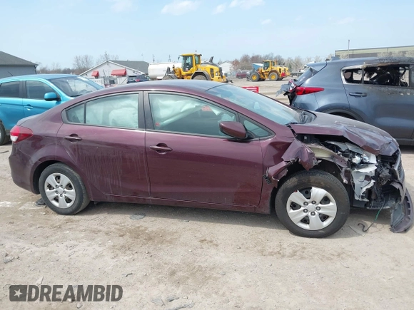 2017 Kia Forte LX with VIN 3KPFK4A76HE044840, listed as a IAAI auction lot 42057976 with 64,191 mi miles. Bid and sale history available at carsss.com. Image 14.