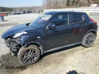 2013 Nissan Juke S with VIN JN8AF5MR2DT220208, listed as a Copart auction lot 48622955 with 96,447 mi miles and Salvage Title. Bid and sale history available at carsss.com. Image 1.