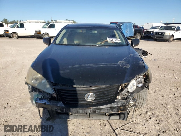 2007 Lexus ES 350 with VIN JTHBJ46G672071217, listed as a Copart auction lot 47377895 with 182,993 mi miles and Salvage Title. Bid and sale history available at carsss.com. Image 5.