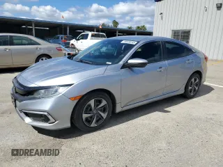 2019 Honda Civic Sedan LX with VIN 19XFC2F65KE047480, listed as a Copart auction lot 49339245 with 98,549 mi miles and Salvage Title. Bid and sale history available at carsss.com. Image 1.