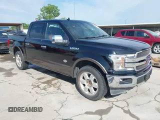 2018 Ford F-150 XL with VIN 1FTEW1E57JFC94834, listed as a IAAI auction lot 42179236 with 76,665 mi miles and . Bid and sale history available at DreamBid. Image 1.