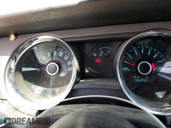 2014 Ford Mustang V6 with VIN 1ZVBP8EM4E5250198, listed as a Copart auction lot 58144085 with 154,677 mi miles and Salvage title. Bid and sale history available at DreamBid. Image 9.