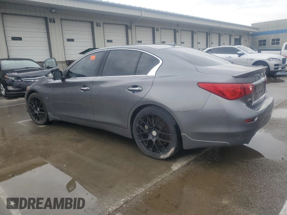 2015 Infiniti Q50 Sport with VIN JN1BV7AR7FM392530, listed as a Copart auction lot 51809235 with 85,141 mi miles and Salvage title. Bid and sale history available at DreamBid. Image 2.