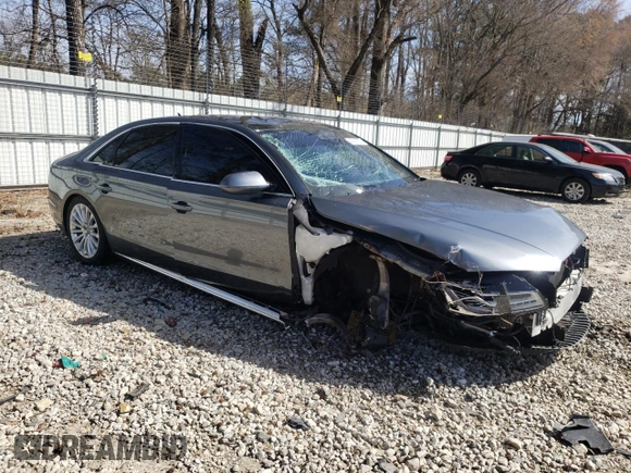 2015 Audi A8 3.0T with VIN WAU3GAFD3FN027632, listed as a Copart auction lot 49260355 with 97,076 mi miles and Salvage Title. Bid and sale history available at DreamBid. Image 4.