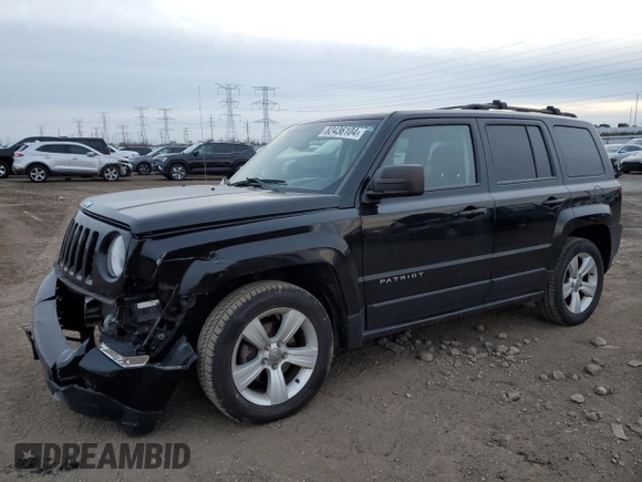 2014 Jeep Patriot Latitude with VIN 1C4NJPFA3ED721876, listed as a Copart auction lot 82436104 with 103,703 mi miles and Salvage Title. Bid and sale history available at carsss.com. Image 1.