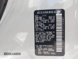 2014 Nissan Quest S with VIN JN8AE2KP6E9106763, listed as a IAAI auction lot 41844397 with 71,342 mi miles and . Bid and sale history available at DreamBid. Image 9.