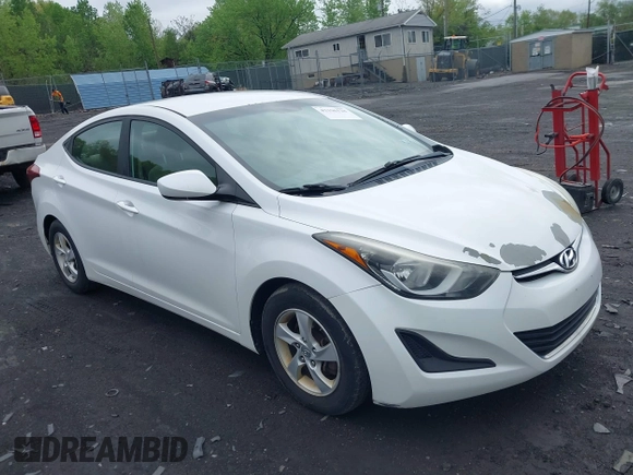 2015 Hyundai Elantra SE with VIN 5NPDH4AE0FH561046, listed as a IAAI auction lot 42196128 with 106,200 mi miles and . Bid and sale history available at DreamBid. Image 1.