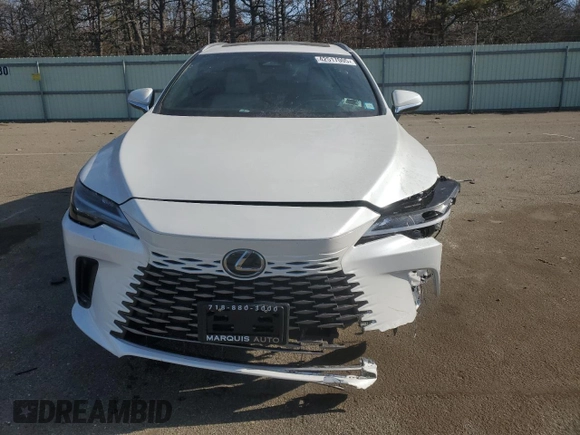 2025 Lexus RX 350 with VIN 2T2BAMCA8SC089337, listed as a Copart auction lot 42517005 with 442 mi miles and Salvage Title. Bid and sale history available at DreamBid. Image 5.