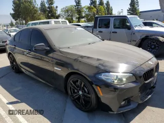 2016 BMW 5 Series 535i with VIN WBA5B1C52GG552692, listed as a Copart auction lot 64121225 with 114,708 mi miles and Salvage title. Bid and sale history available at DreamBid. Image 4.