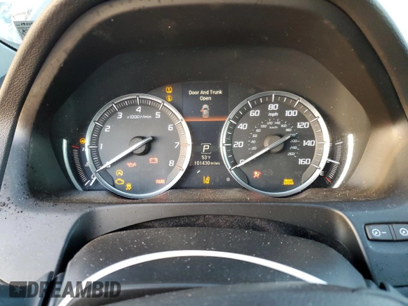 2015 Acura TLX V6 Tech with VIN 19UUB3F51FA003591, listed as a Copart auction lot 82263144 with 101,430 mi miles and Salvage Title. Bid and sale history available at carsss.com. Image 9.