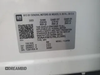 2024 Chevrolet Equinox LS with VIN 3GNAX5EG7RL213991, listed as a Copart auction lot 78488444 with 36,788 mi miles and Salvage Title. Bid and sale history available at carsss.com. Image 13.