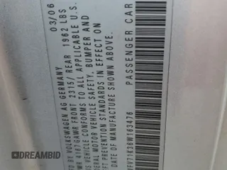 2006 Volkswagen GTI z VIN WVWFV71K36W163476, wystawiony jako Copart lot #68133394 z przebiegiem 133 733 mil mil oraz Szkoda całkowita • Salvage title. Historia ofert i sprzedaży dostępna na DreamBid. Obrazek 13.