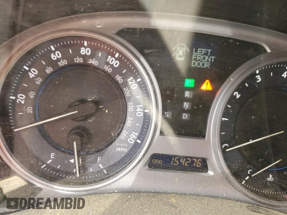 2010 Lexus IS 350 with VIN JTHBE5C24A5024437, listed as a Copart auction lot 43251535 with 154,276 mi miles and Clean Title. Bid and sale history available at DreamBid. Image 9.