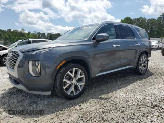 2021 Hyundai Palisade SEL z VIN KM8R44HE8MU325704, wystawiony jako Copart lot #57024505 z przebiegiem 96 963 mil mil oraz Szkoda całkowita • Salvage title. Historia ofert i sprzedaży dostępna na DreamBid. Obrazek 1.