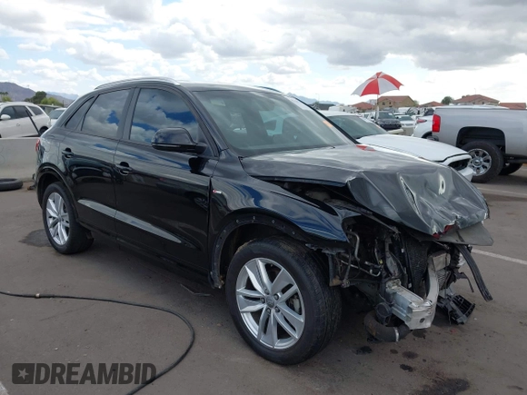 2018 Audi Q3 Premium z VIN WA1BCCFS8JR006212, wystawiony jako IAAI lot #42208285 z przebiegiem 96 571 mil mil oraz . Historia ofert i sprzedaży dostępna na DreamBid. Obrazek 1.
