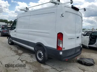 2023 Ford Transit Cargo with VIN 1FTBR1C83PKA24362, listed as a Copart auction lot 58766595 with 7,047 mi miles and Salvage title. Bid and sale history available at DreamBid. Image 2.