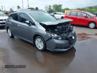 2023 Nissan LEAF S z VIN 1N4AZ1BV1PC562206, wystawiony jako IAAI lot #41950536 z przebiegiem 19 649 mil mil oraz . Historia ofert i sprzedaży dostępna na DreamBid. Obrazek 1.