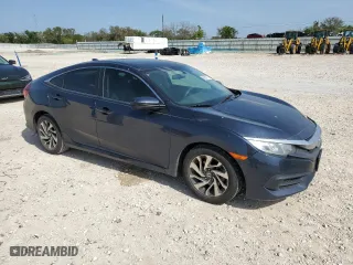 2017 Honda Civic Sedan EX with VIN 19XFC2F71HE082499, listed as a Copart auction lot 50242775 with 66,717 mi miles and Salvage Title. Bid and sale history available at carsss.com. Image 4.