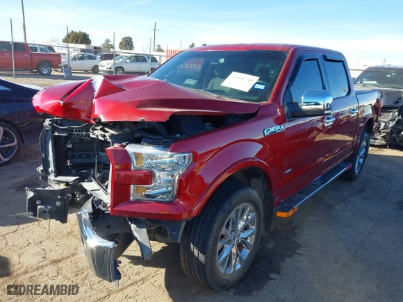 2015 Ford F-150 XL with VIN 1FTEW1CG7FKE60983, listed as a IAAI auction lot 41481740 with 20,411 mi miles. Bid and sale history available at carsss.com. Image 17.