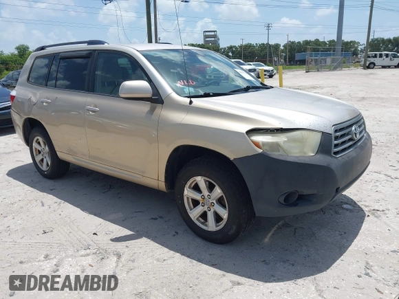 2008 Toyota Highlander with VIN JTEDS41A382061347, listed as a IAAI auction lot 42846520 with 190,455 mi miles and . Bid and sale history available at DreamBid. Image 1.