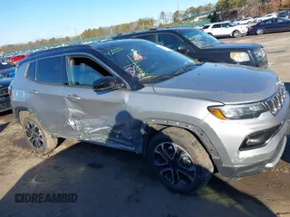2023 Jeep Compass (RED) Edition with VIN 3C4NJDCN9PT548089, listed as a IAAI auction lot 41557397 with 3,988 mi miles and . Bid and sale history available at carsss.com. Image 13.