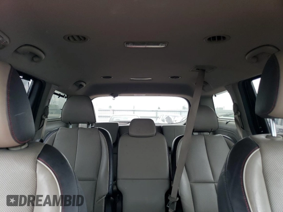 2017 Kia Sedona LX with VIN KNDMB5C16H6314869, listed as a Copart auction lot 58625264 with 132,411 mi miles and Salvage Title. Bid and sale history available at carsss.com. Image 10.