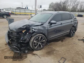 2024 Volkswagen Tiguan SEL R-Line с VIN 3VV4B7AX7RM158394, выставлен на аукционе Copart как лот 51044755 с пробегом 5 566 миль миль и Списание • Salvage title. История ставок и продаж доступна на DreamBid. Изображение 1.