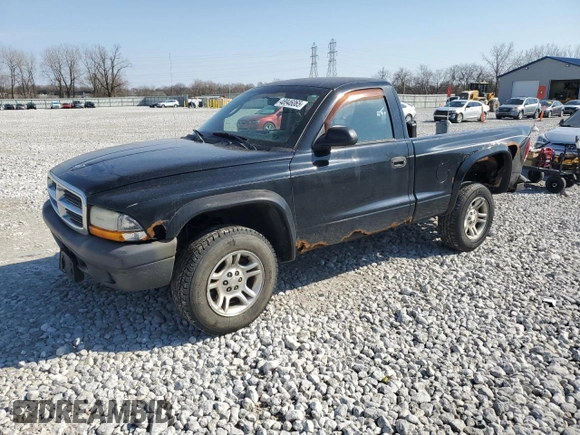 2004 Dodge Dakota with VIN 1D7GG16K54S588745, listed as a Copart auction lot 48946065 with 123,803 mi miles and Salvage Title. Bid and sale history available at DreamBid. Image 1.