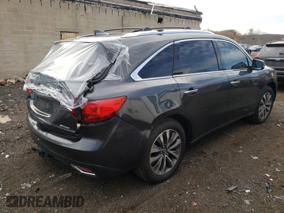 2016 Acura MDX w/Tech with VIN 5FRYD4H47GB021847, listed as a Copart auction lot 73640213 with 252,967 mi miles. Bid and sale history available at carsss.com. Image 3.